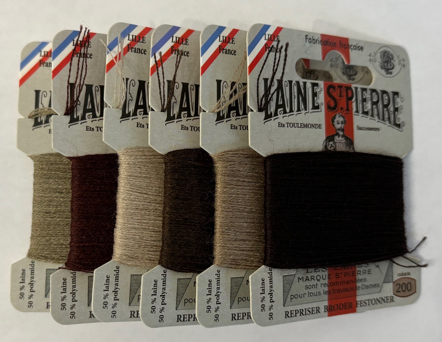 Sajou Stranded Wool Taster 6-Pack - Browns